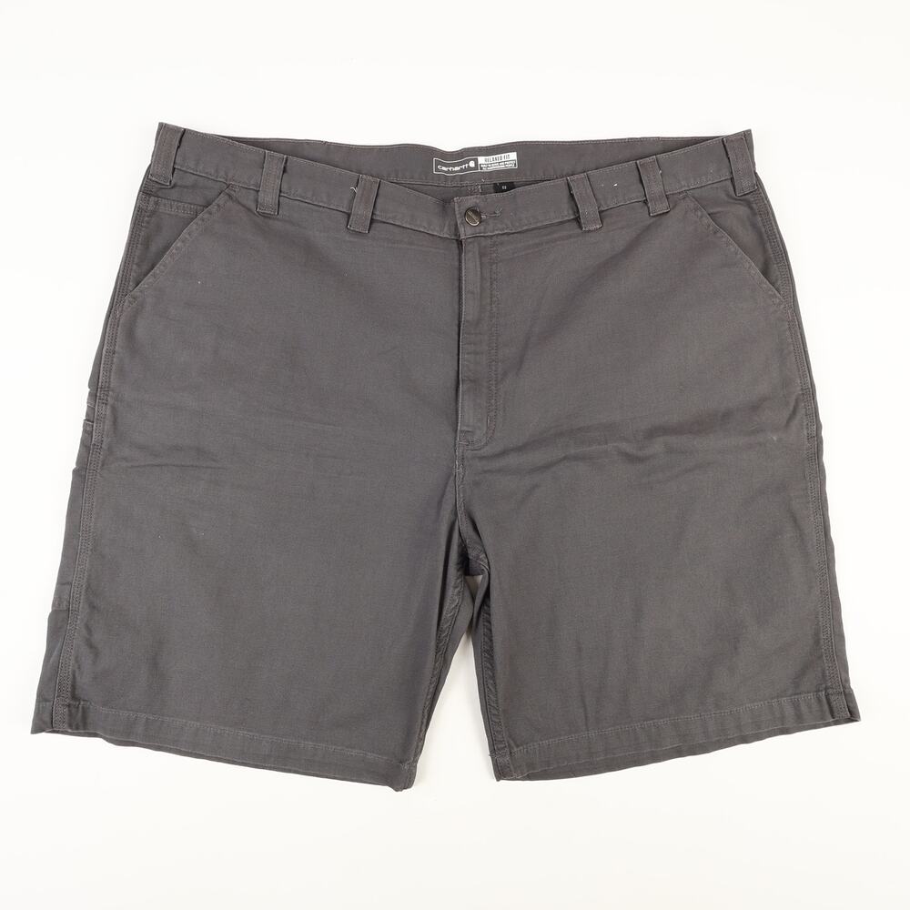 Carhartt Mens 48 Relaxed Fit Flat Front Shorts BS2514-M Gray